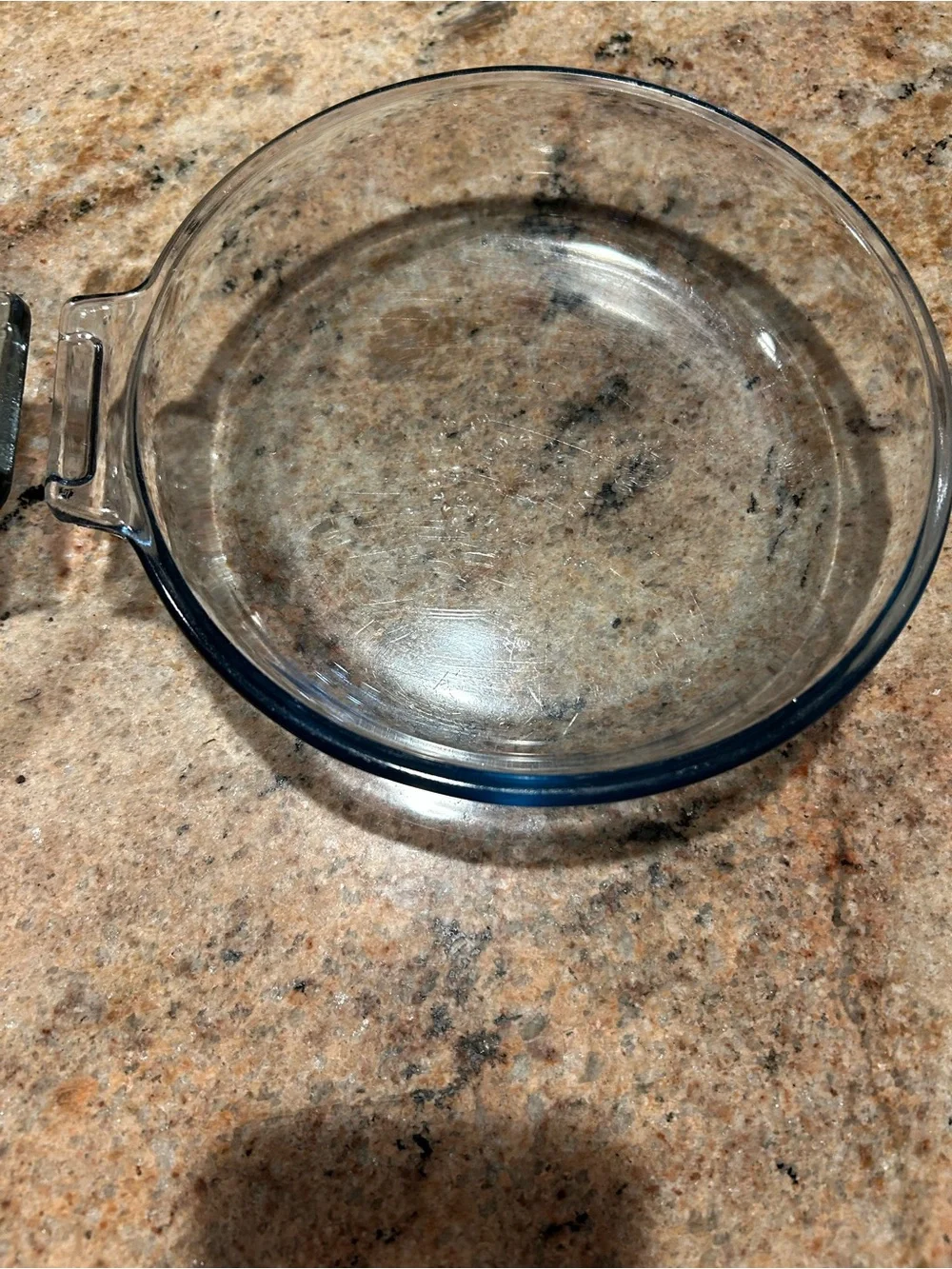 Pyrex Flameware #817-B vintage 7”stovetop glass skillet (2) Borosilicate glass.